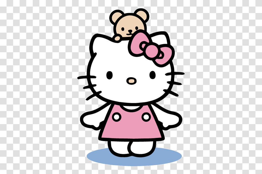 Hello Kitty Background, Label, Toy, Plush Transparent Png