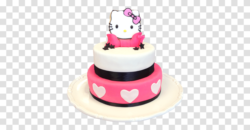 Hello Kitty Birthday Cakes Hello Kitty Cake 500x500 Hello Kitty Cartoon Cake, Dessert, Food, Wedding Cake, Torte Transparent Png