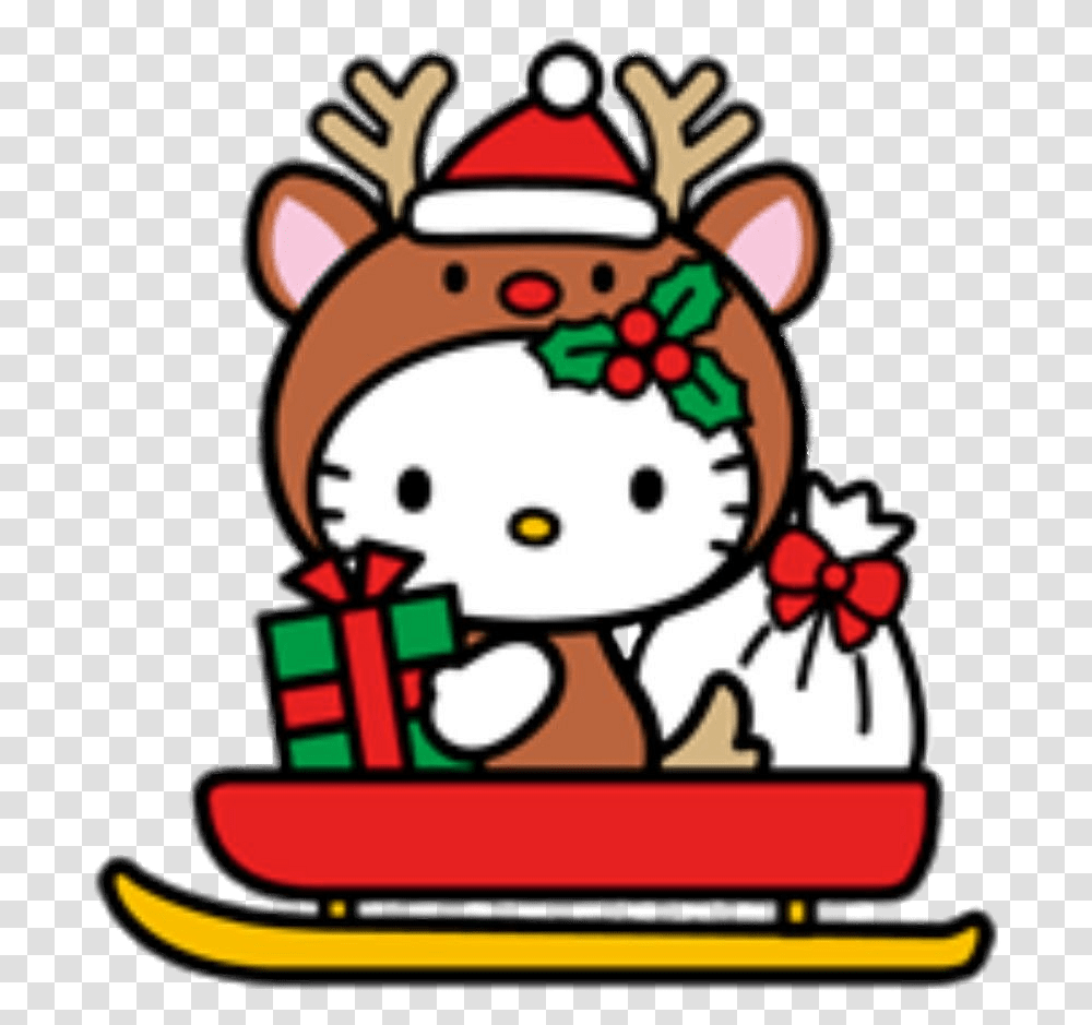 Hello Kitty Christmas Reindeer Imagenes De Hello Kitty Navidad, Birthday Cake, Dessert, Food, Outdoors Transparent Png