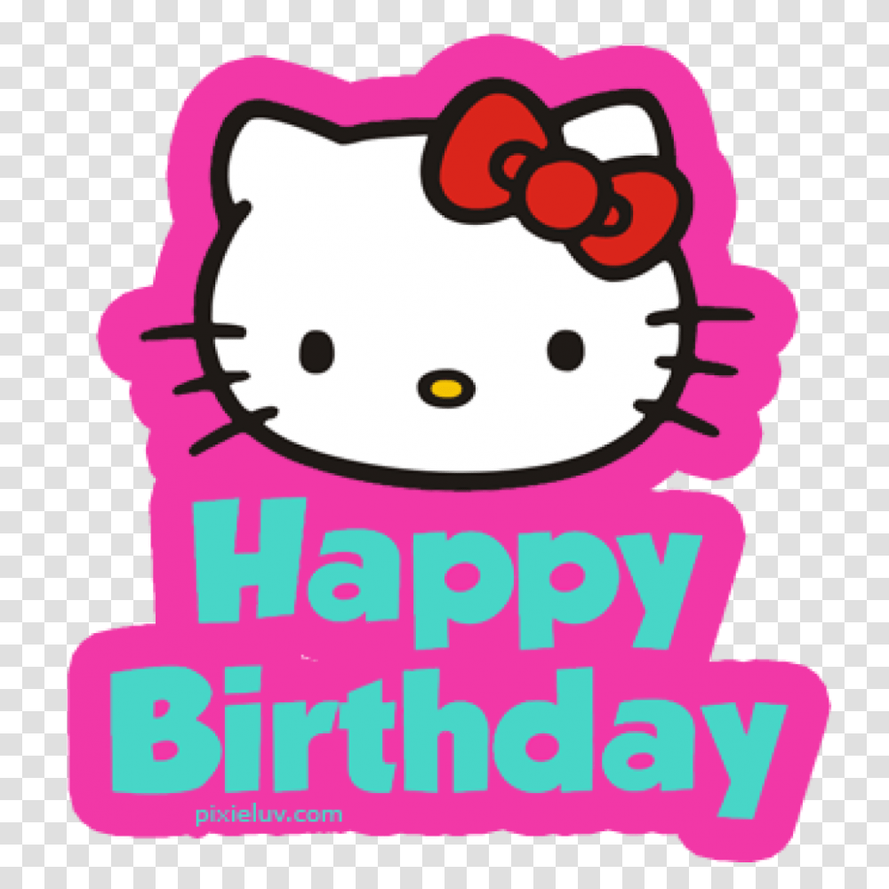 Hello Kitty Clipart Birthday Free Clipart Download, Label, Alphabet Transparent Png