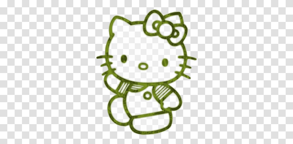 Hello Kitty Clipart White On Black Free Hello Kitty Color Template, Birthday Cake, Food, Plant, Tree Transparent Png