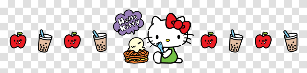 Hello Kitty, Cream, Dessert, Food, Creme Transparent Png