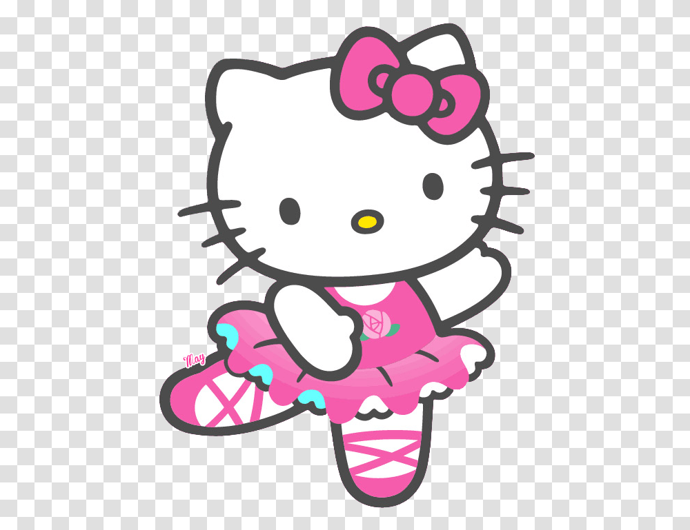 Hello Kitty Dancing, Pillow, Cushion Transparent Png