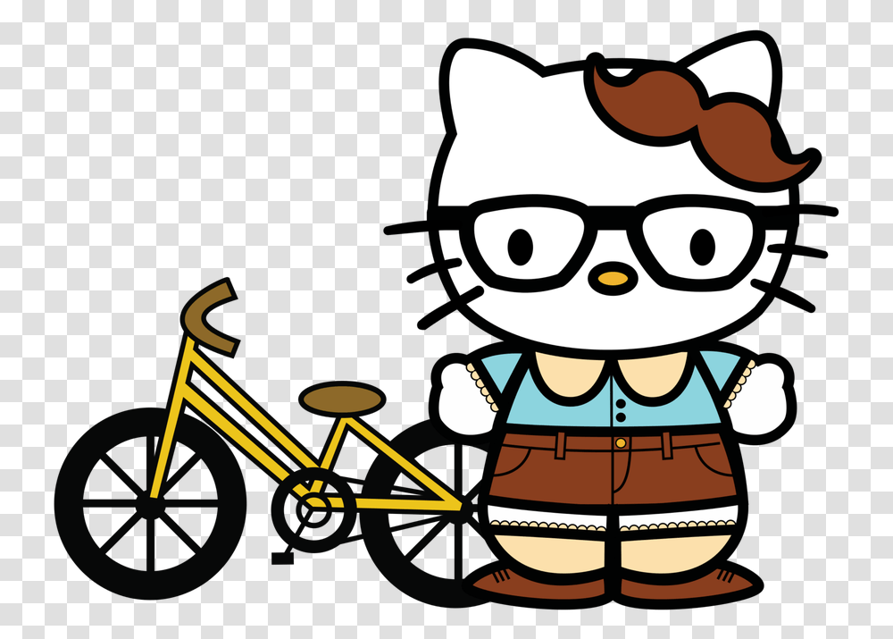 Hello Kitty Face Hello Kitty In School, Bicycle, Vehicle, Transportation, Bike Transparent Png