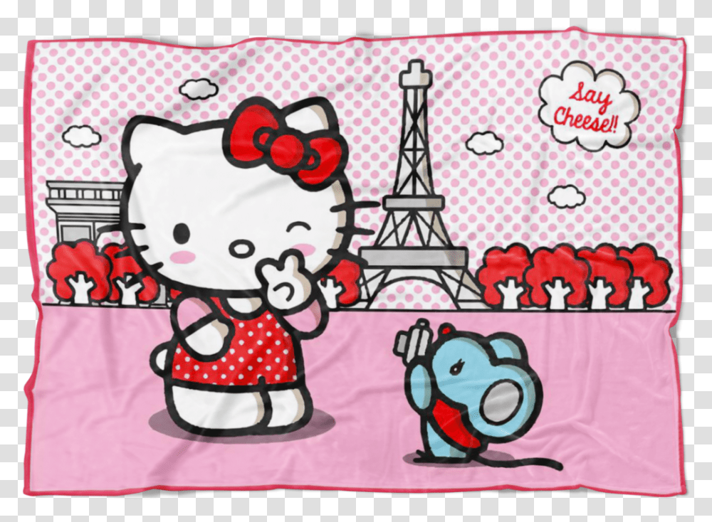 Hello Kitty Fleece Blanket Lightweight Supremely Soft Hello Kitty, Label, Applique, Envelope Transparent Png