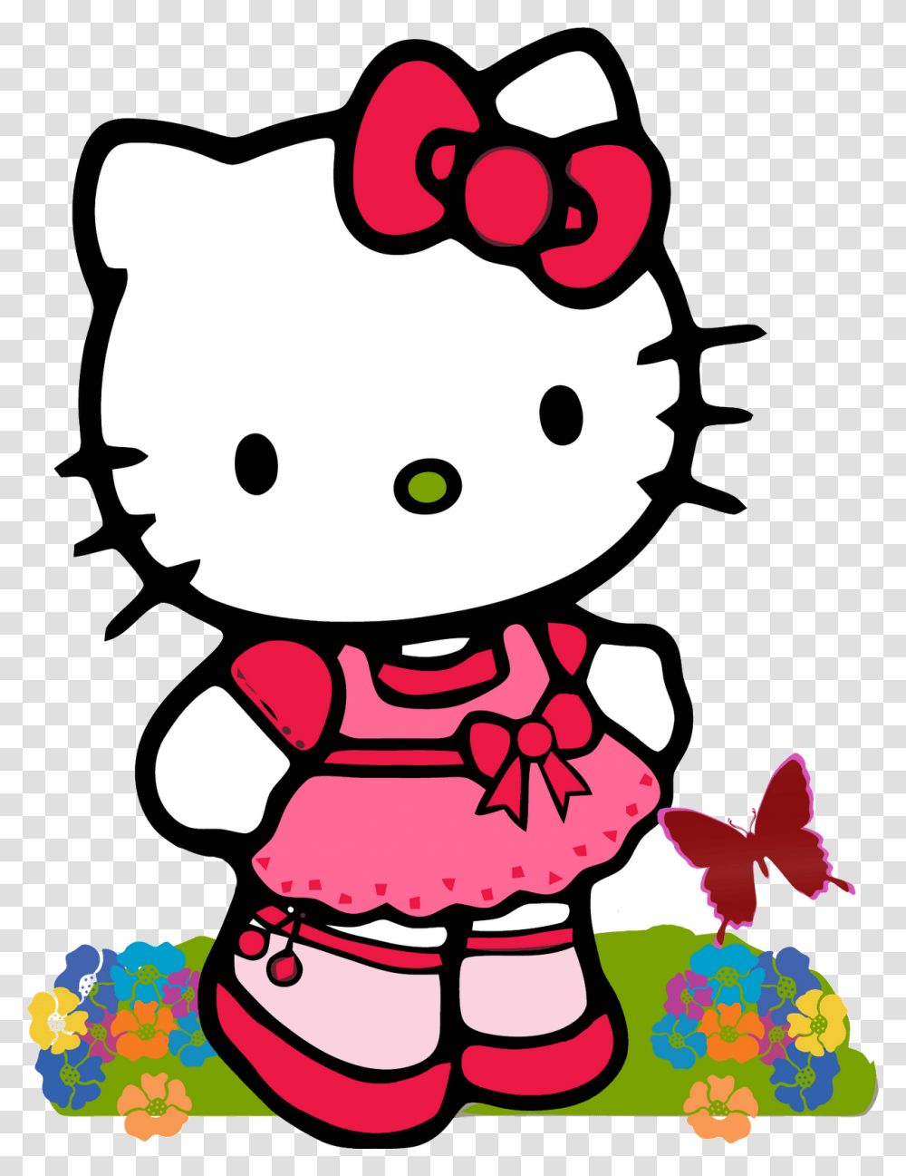 Hello Kitty Free Clip Art On Clipart Cartoon Character Hello Kitty, Toy, Plush, Doll Transparent Png