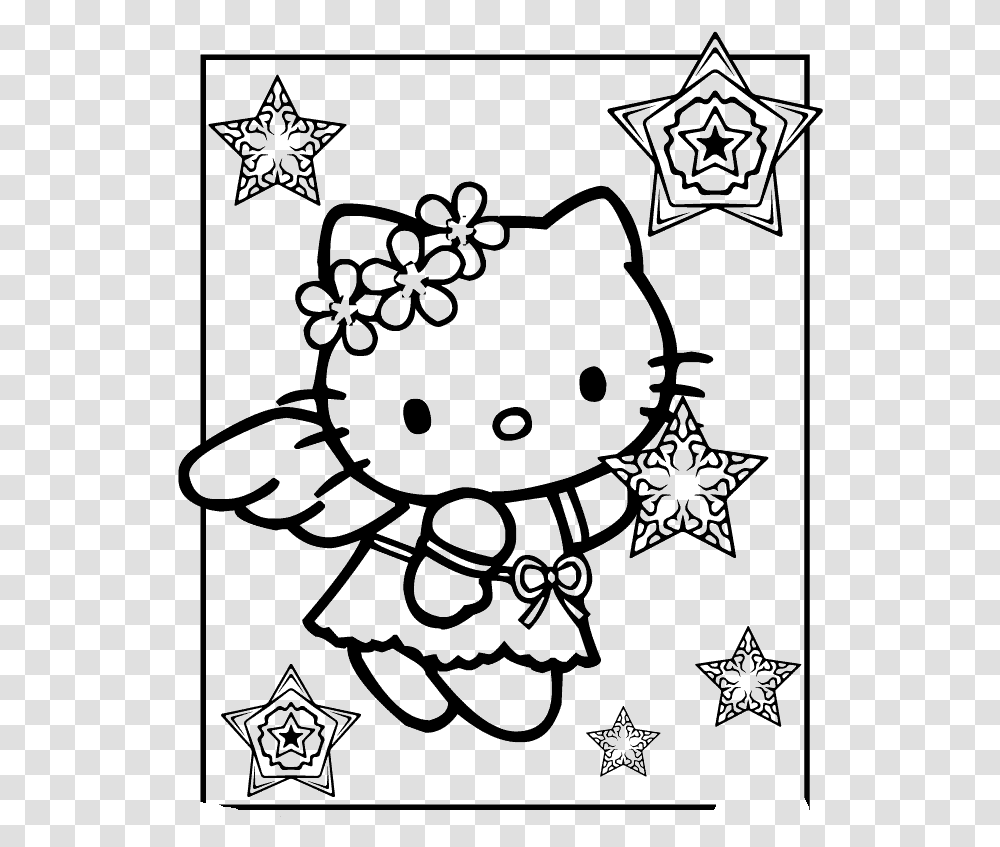 Hello Kitty Happy New Year 2020, Stencil, Pattern Transparent Png