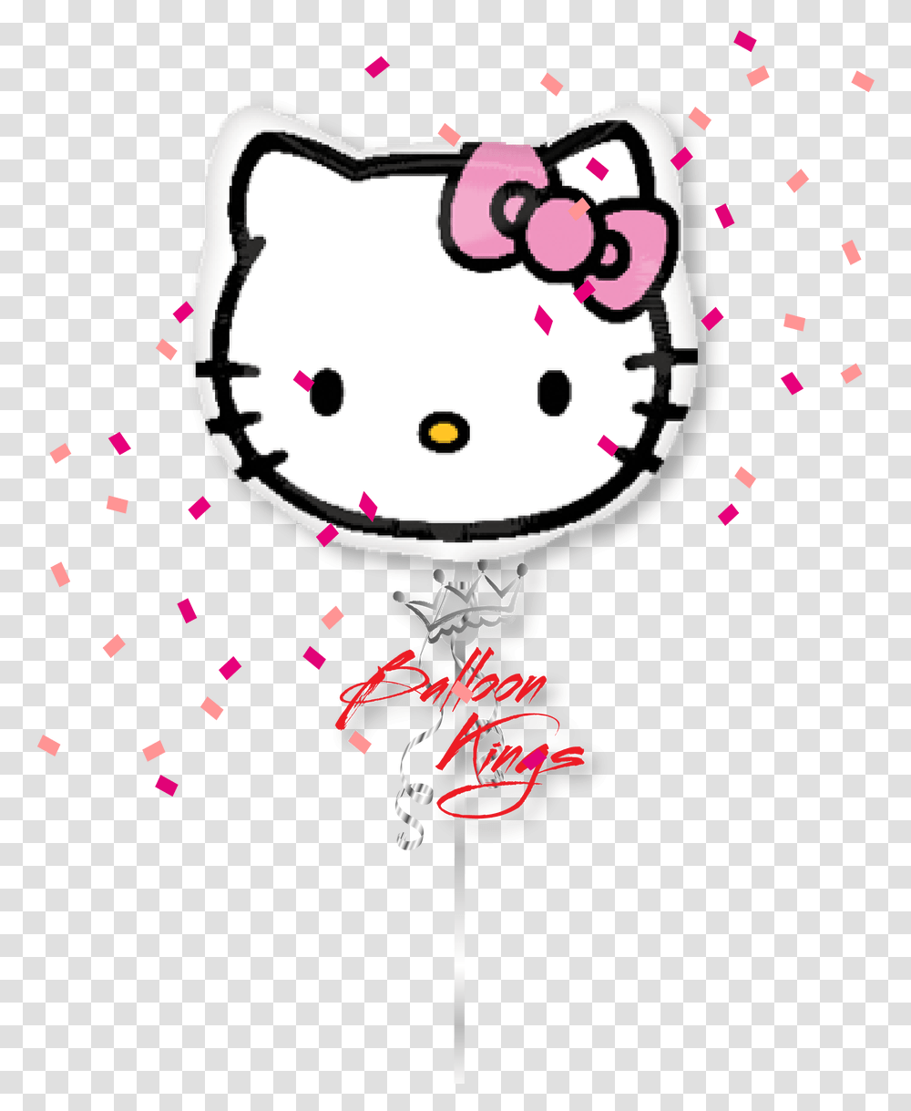 Hello Kitty Head Hello Kitty With A Flower, Paper, Confetti, Art, Graphics Transparent Png