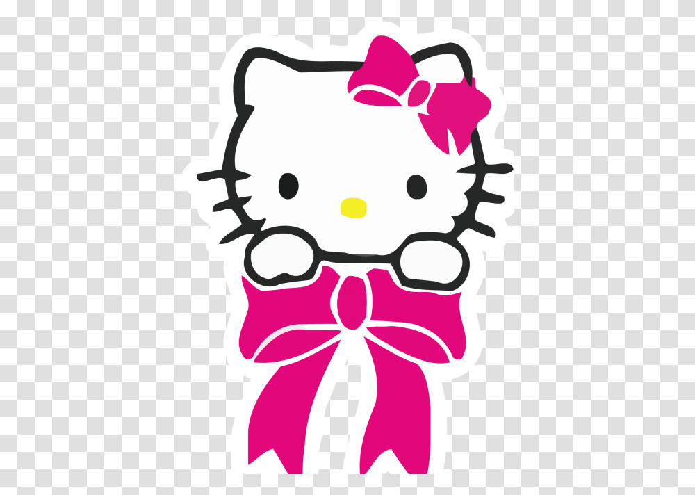 Hello Kitty Hello Kitty Pink, Label, Stencil, Sticker Transparent Png
