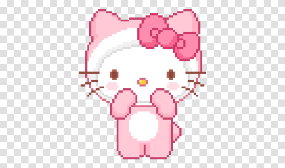 Hello Kitty Hellokitty Pink Pixel Kawaii Cute Rug Food Face Transparent Png Pngset Com