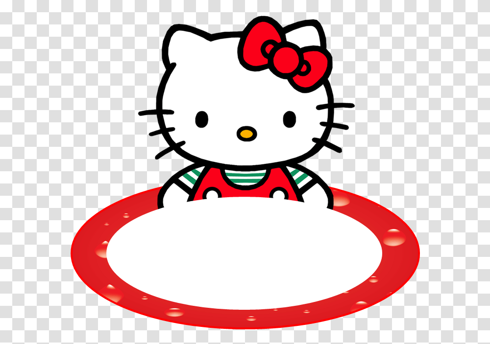 Hello Kitty Name Tags Printable Hello Kitty, Dish, Meal, Food, Bowl Transparent Png