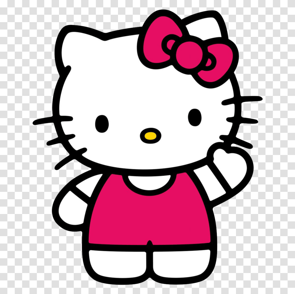 Hello Kitty No Backround, Toy, Stencil, Pillow, Cushion Transparent Png