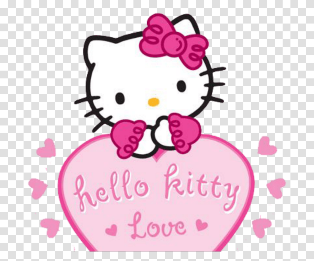 Hello Kitty Pink Themes Clipart Download Hello Kitty Red, Birthday Cake, Dessert, Food, Sweets Transparent Png