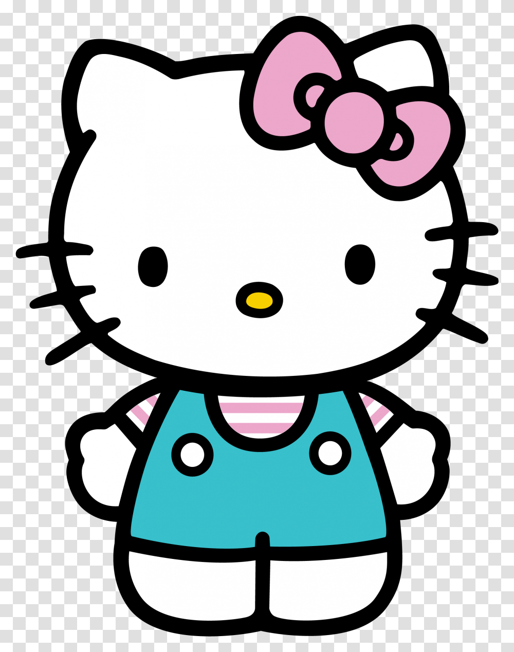 Hello Kitty Silhouette Vector, Toy, Stencil Transparent Png