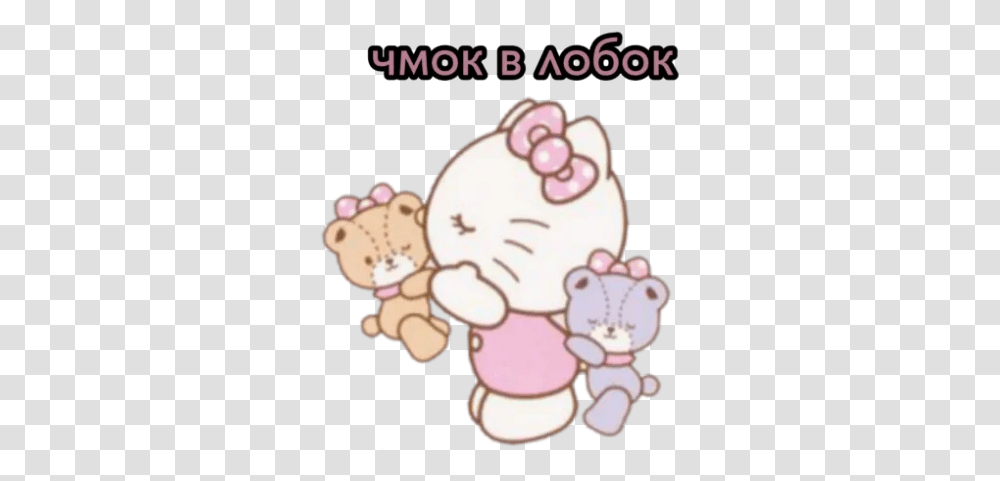 Hello Kitty Stickers For Telegram Happy, Birthday Cake, Food, Plush, Toy Transparent Png