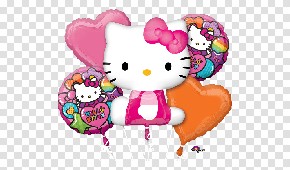 Hello Kitty With Balloons 14 600 X 600 Webcomicmsnet 1st Birthday Hello Kitty, Toy, Plush, Doll Transparent Png