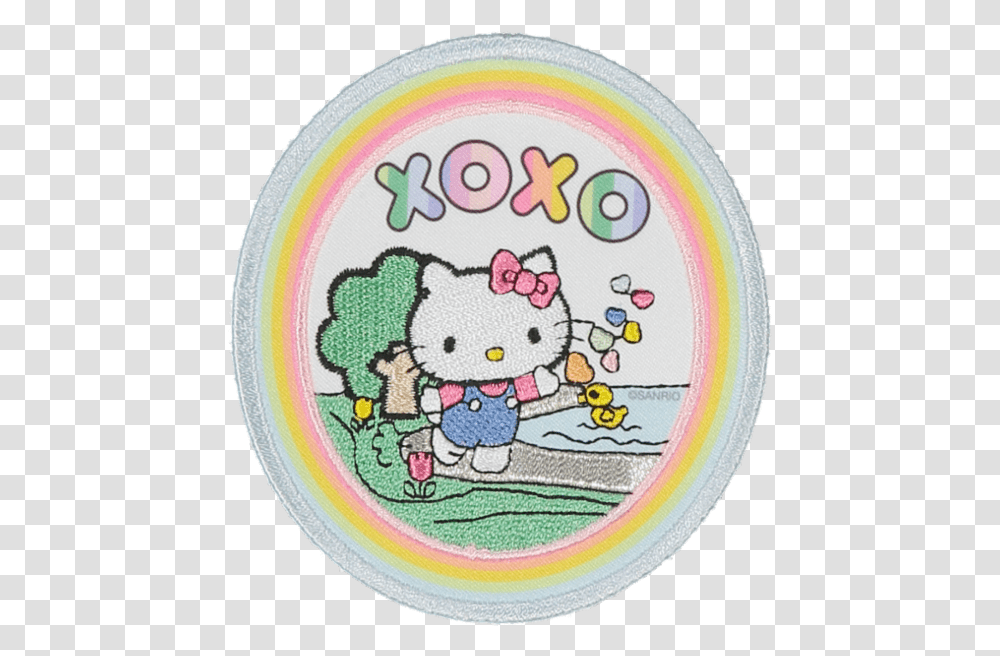 Hello Kitty Xoxo Patch Soft, Rug, Birthday Cake, Dessert, Food Transparent Png