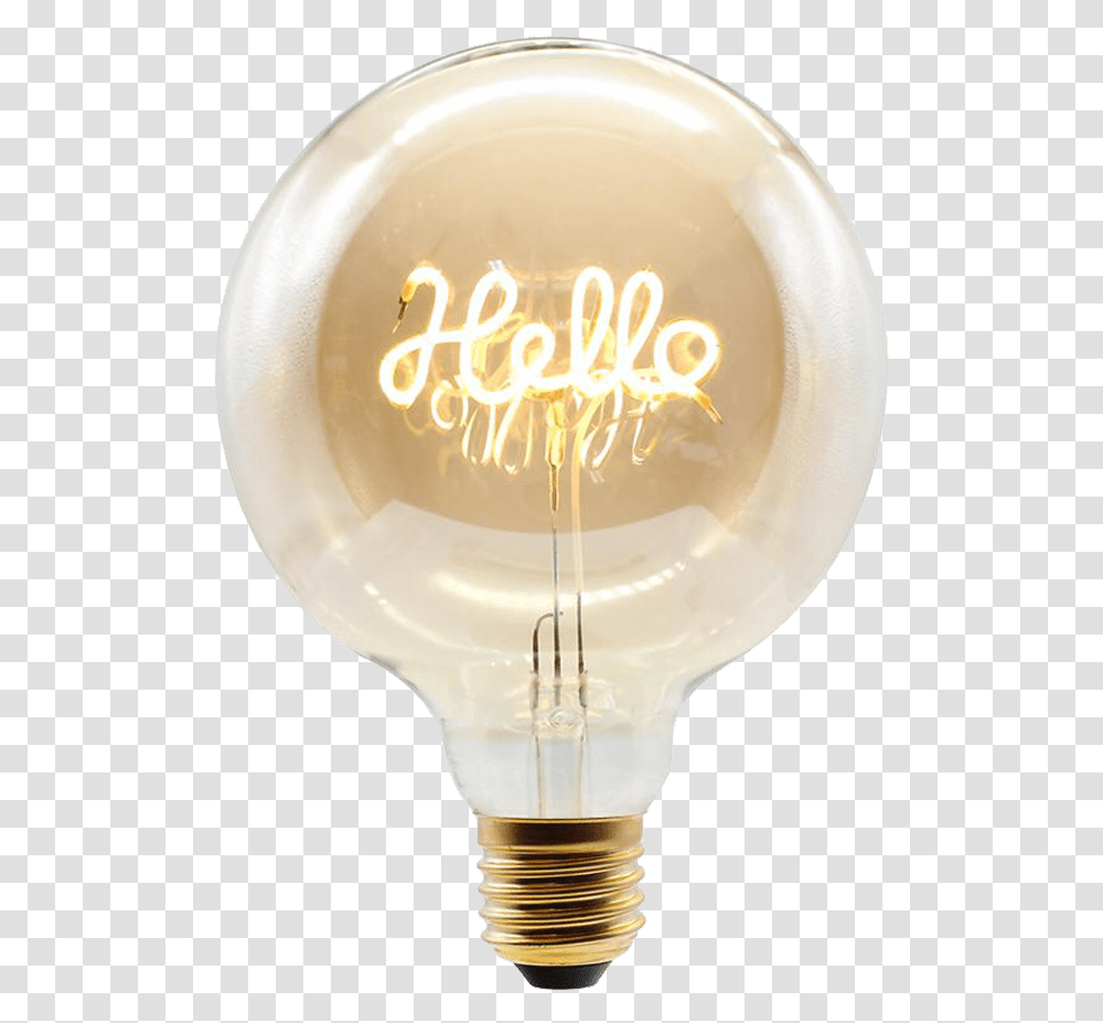 Hello Light Bulb Incandescent Light Bulb, Lightbulb, Lamp, Lighting Transparent Png