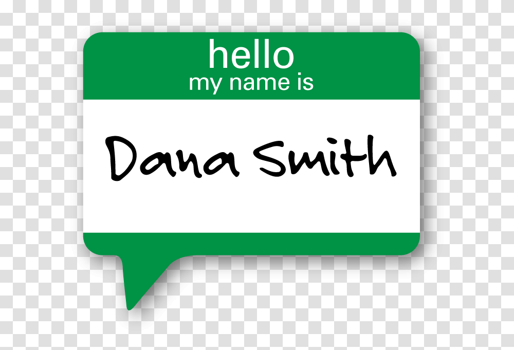 Hello My Name Is Tag Sign, Label, Handwriting, Word Transparent Png