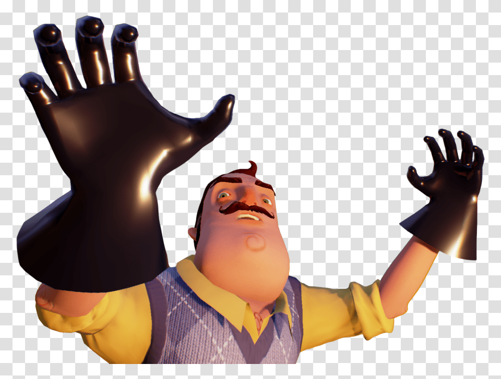 Hello Neighbor Alpha, Person, Toy, Finger Transparent Png
