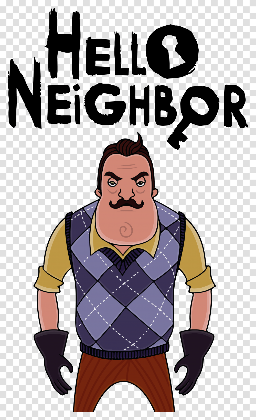 Hello Neighbor Cartoon, Clothing, Apparel, Person, Human Transparent Png