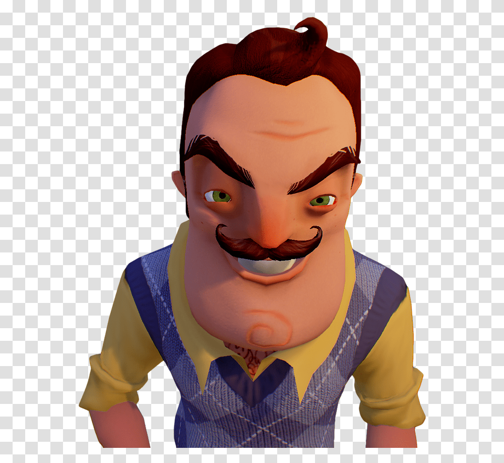 Hello Neighbor Hello Neighbour, Face, Person, Furniture Transparent Png