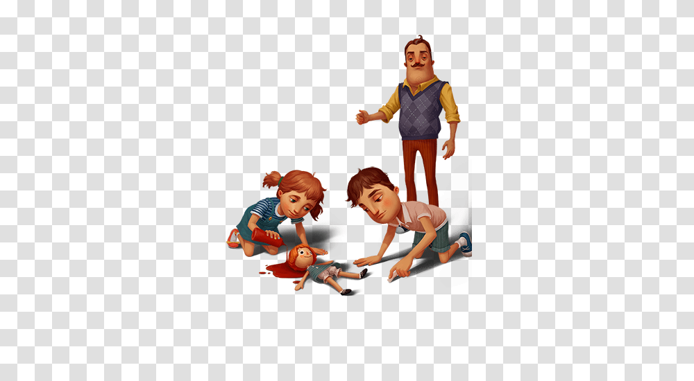Hello Neighbor Hide And Seek Adventure Puzzle First Person, People, Face, Photography Transparent Png