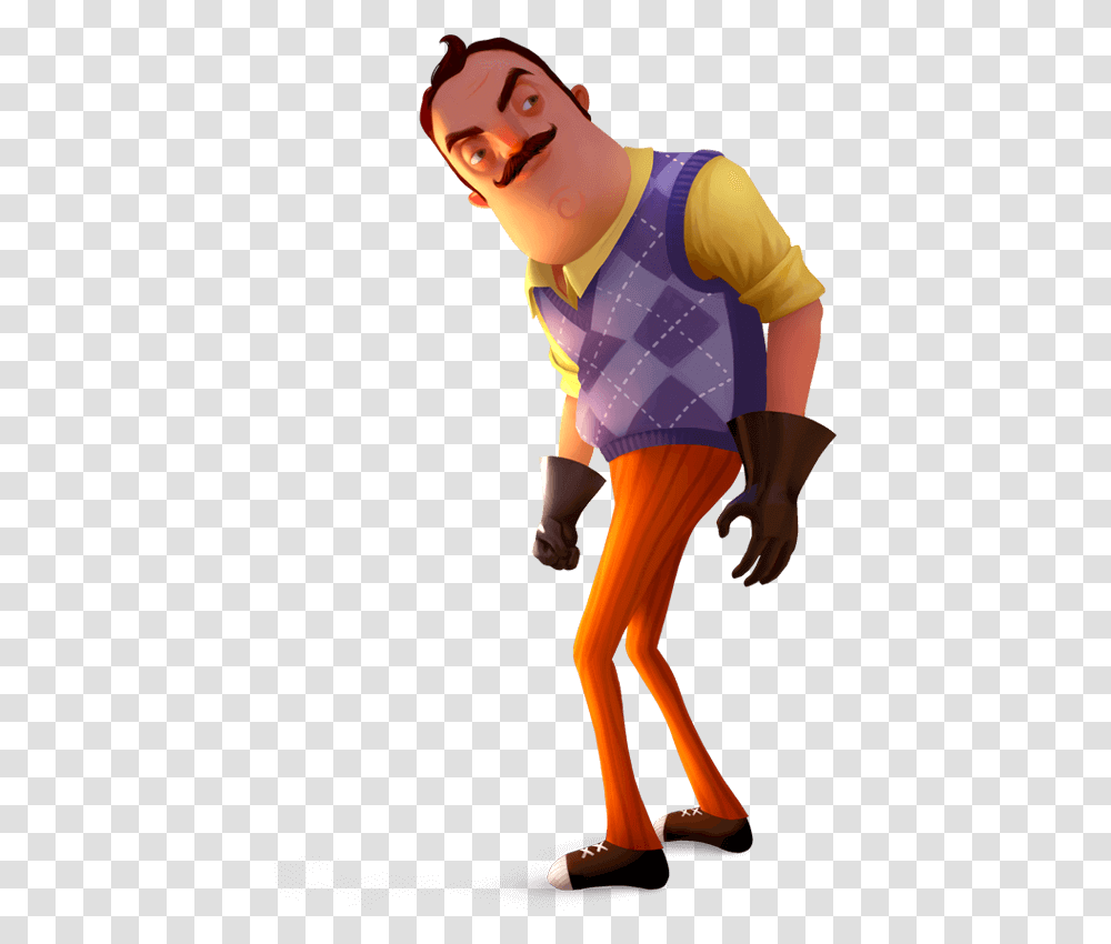 Hello Neighbor The Neighbor, Person, Pants, Costume Transparent Png