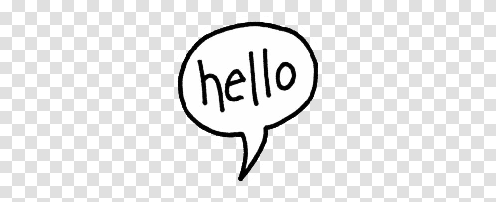 Hello Speech Bubble All Line Art, Label, Text, Logo, Symbol Transparent Png