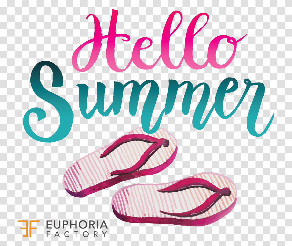 Hello Summer, Clothing, Apparel, Footwear, Text Transparent Png