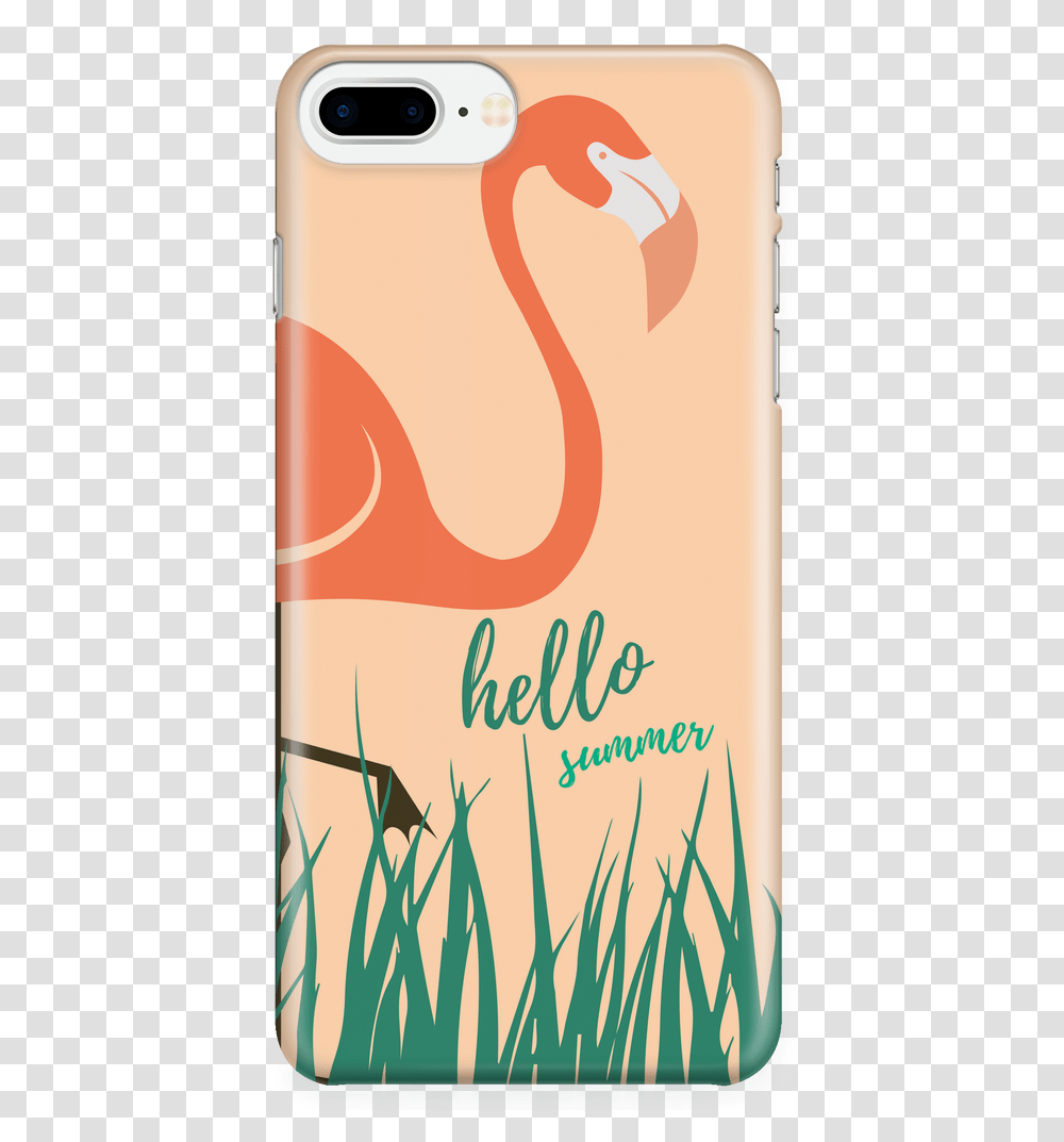 Hello Summer Flamingo Calligraphy, Bottle, Mobile Phone, Electronics Transparent Png