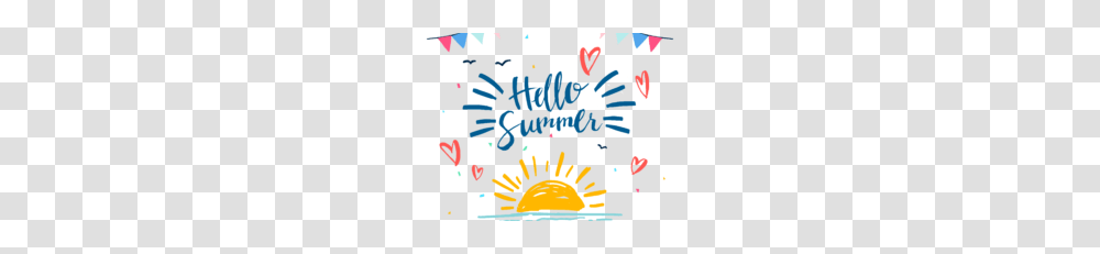 Hello Summer Image Vector Clipart, Doodle, Drawing Transparent Png