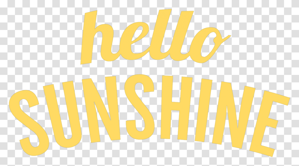 Hello Sunshine Svg Cut File Hello Sunshine, Word, Label, Alphabet Transparent Png