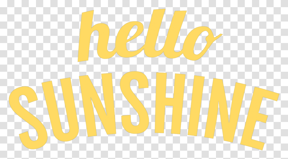 Hello Sunshine Svg Cut File Mahek, Text, Word, Label, Alphabet Transparent Png