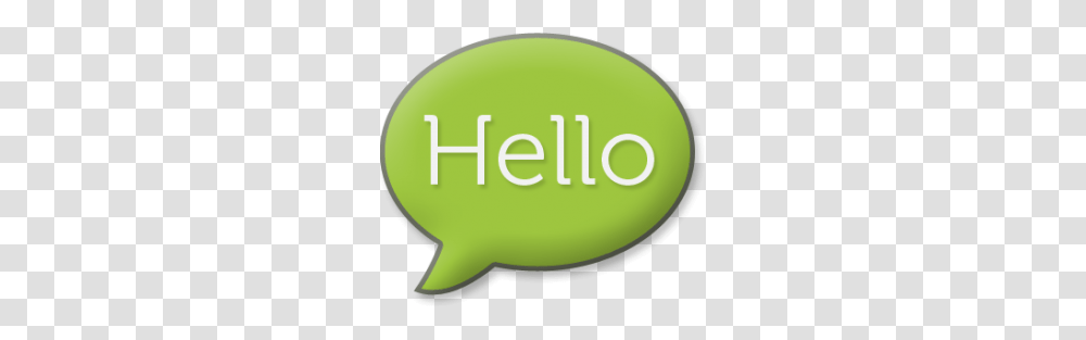 Hello, Tennis Ball, Label, Plant Transparent Png