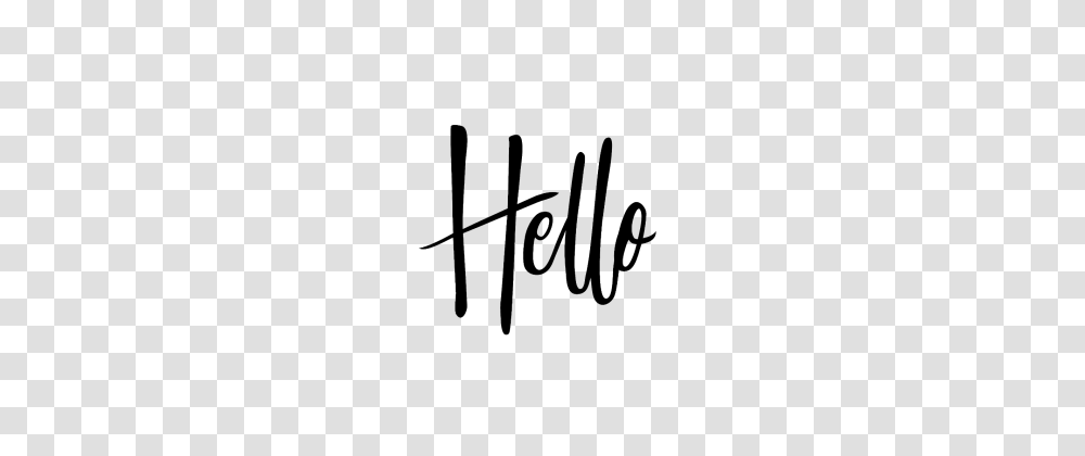 Hello, Handwriting, Bow, Calligraphy Transparent Png