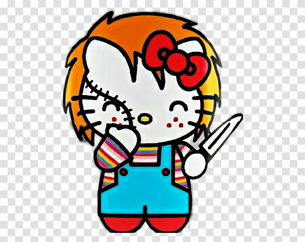 Hellokitty Chucky Halloween Halloween Hello Kitty Chucky, Performer, Doodle Transparent Png