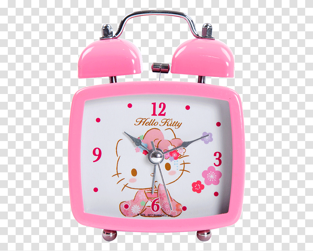 Hellokitty Hello Kitty Alarm Clock Student Alarm Clock Hello Kitty Clock, Analog Clock Transparent Png