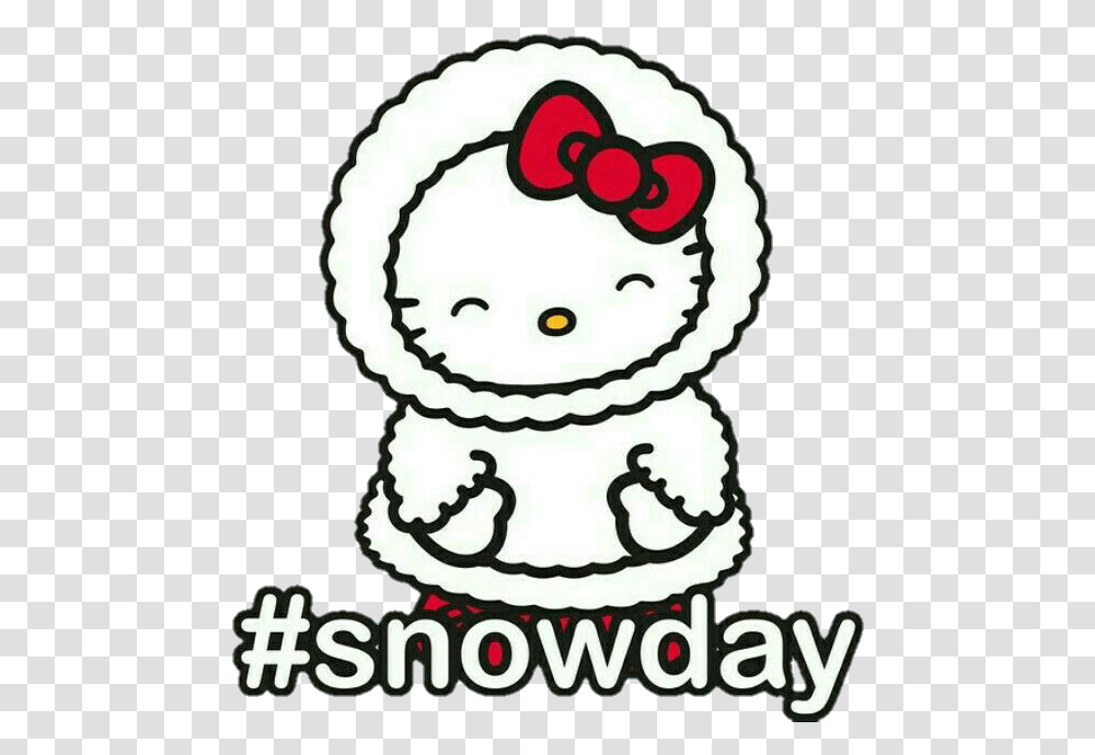 Hellokitty Kawaii Kitty Winter Invierno Snowday Snow, Nature, Outdoors, Birthday Cake, Dessert Transparent Png