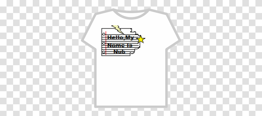 Hellomy Name Is Nub Ripped Paperstickers Roblox Supreme T Shirt Roblox, Clothing, Apparel, T-Shirt, Sleeve Transparent Png
