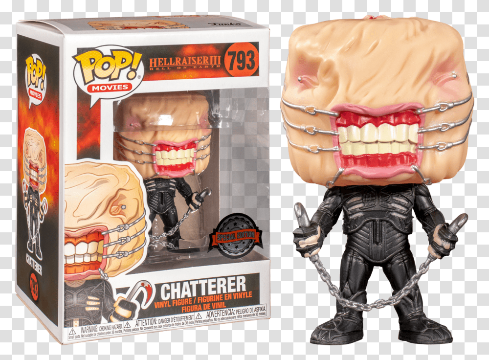 Hellraiser Iii Hell On Earth Chatterer Pop Vinyl Figure, Teeth, Mouth, Lip, Jaw Transparent Png