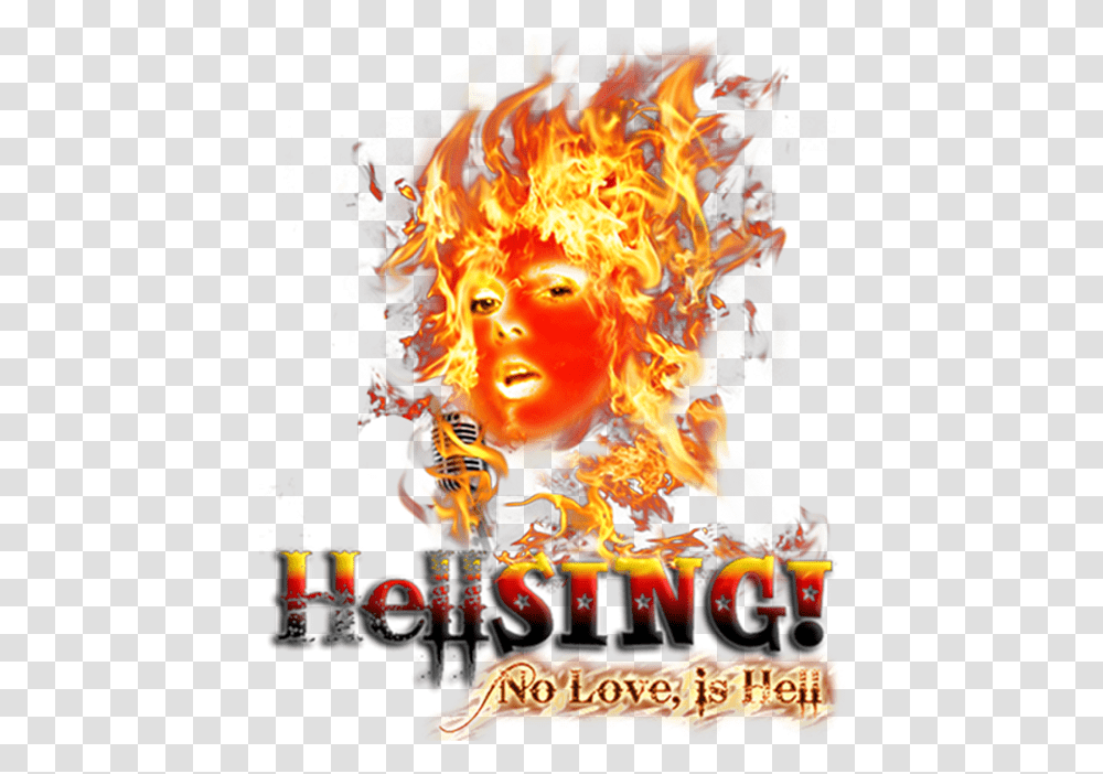 Hellsing The Musical Poster, Bonfire, Flame, Person, Human Transparent Png