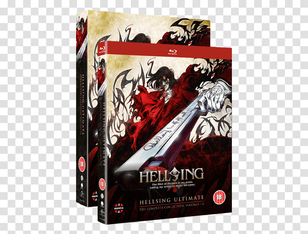 Hellsing Ultimate Volume 1 10 Complete Collection Hellsing Ultimate Blu Ray, Poster, Advertisement, Book, Comics Transparent Png