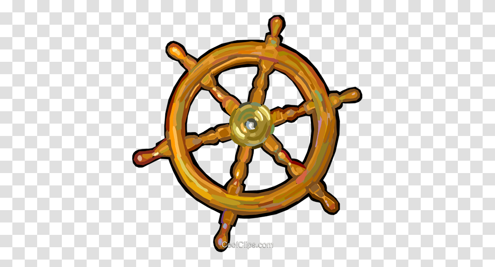 Helm Of A Ship Royalty Free Vector Clip Art Illustration, Steering Wheel Transparent Png