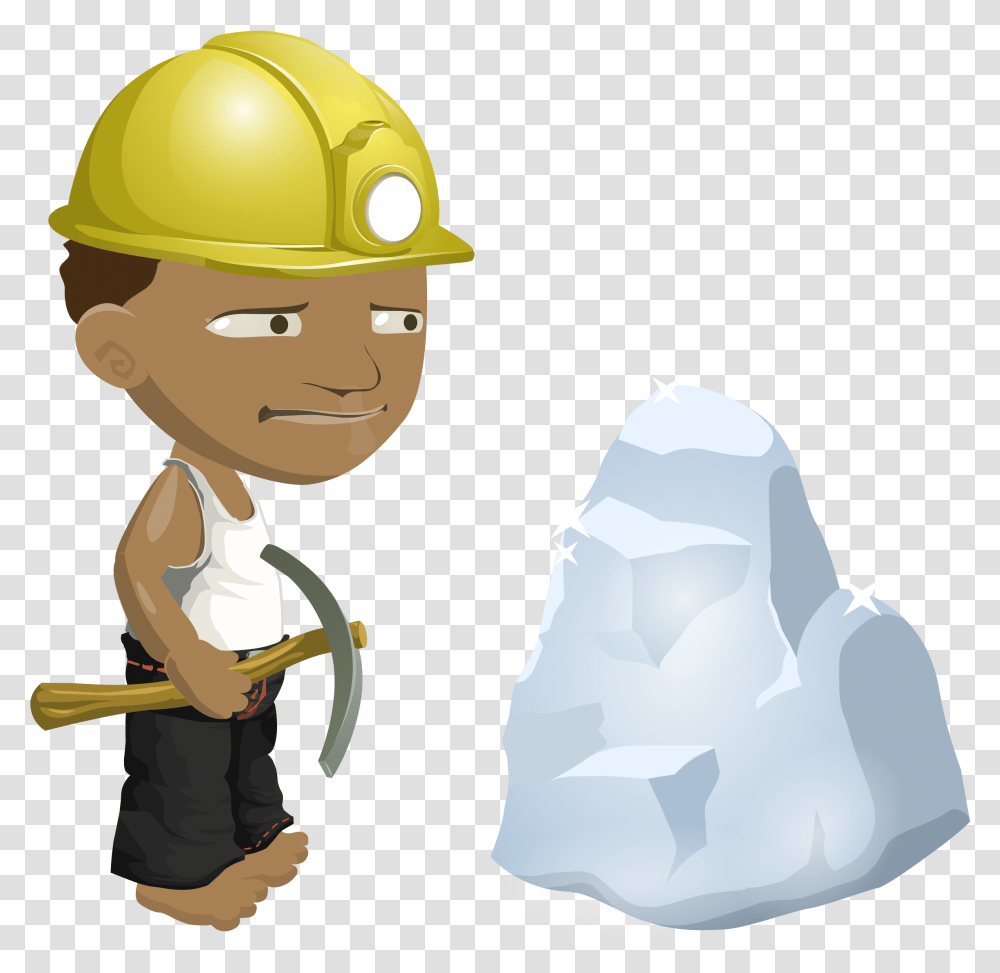 Helmet Clipart Construction Worker Worker Free Mining Clipart, Apparel, Hardhat, Plastic Transparent Png