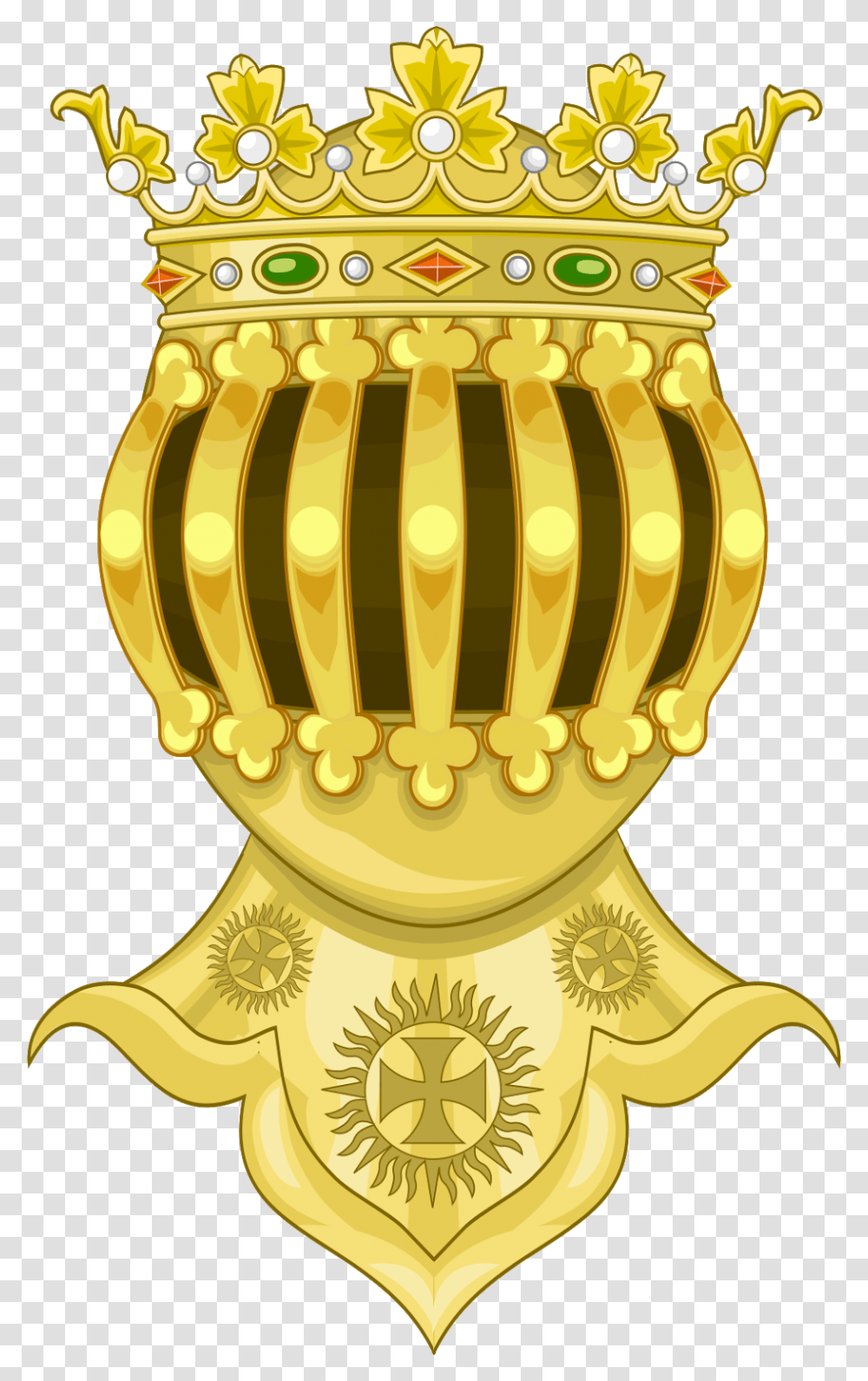 Helmet For Coat Of Arms, Trophy, Birthday Cake, Dessert, Food Transparent Png