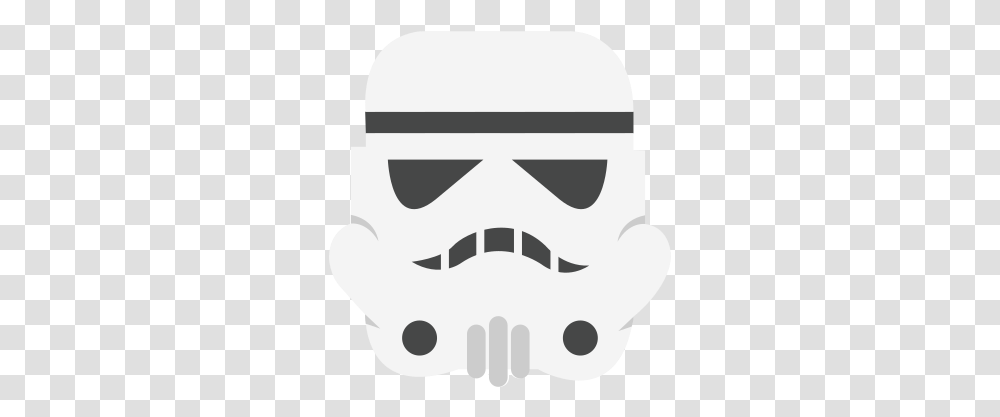 Helmet Mask Starwars Storm Trooper Star Wars Icon Mask, Stencil, Label, Text, Symbol Transparent Png
