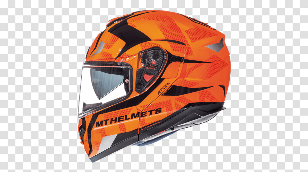Helmet Mt Atom Sv Divergence Orange Mt Motorcycle Helmets, Clothing, Apparel, Crash Helmet, Person Transparent Png