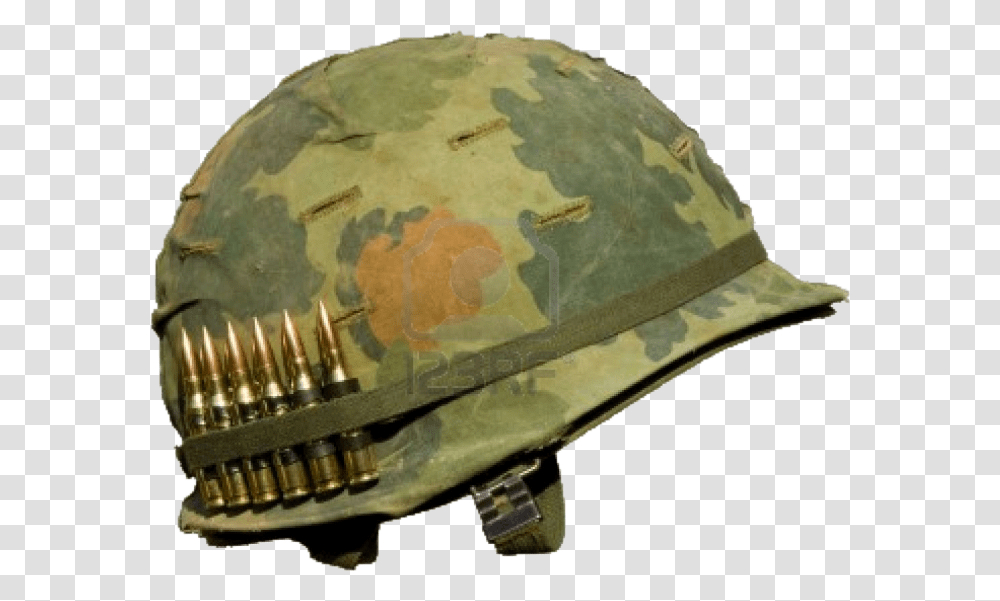 Helmet Vietnam War Military Army Helmet Vietnam, Apparel, Crash Helmet, Hardhat Transparent Png