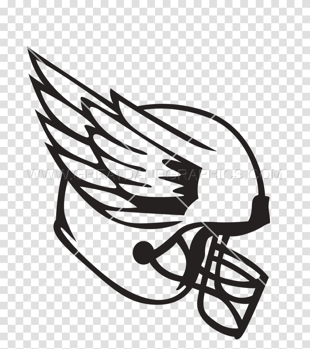 Helmet With Bird Wings Production Ready Artwork For T Shirt Printing, Bow, Electronics Transparent Png